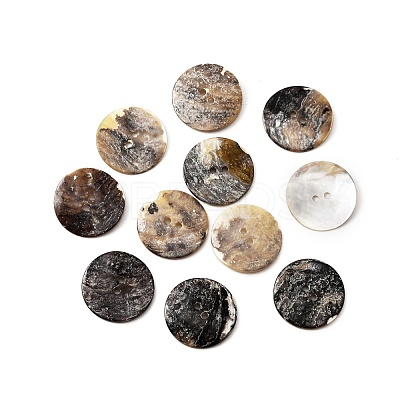 Natural Akoya Shell Buttons BUTT-WH0015-64C-1