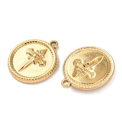 304 Stainless Steel Pendants STAS-P432-01F-G-1