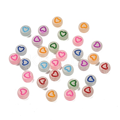 Transparent Acrylic Beads OACR-S076-04-1
