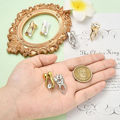 6Pcs 6 Colors Tooth Alloy Rhinestone Brooches for Backpack Clothes JEWB-CJ0001-86-1