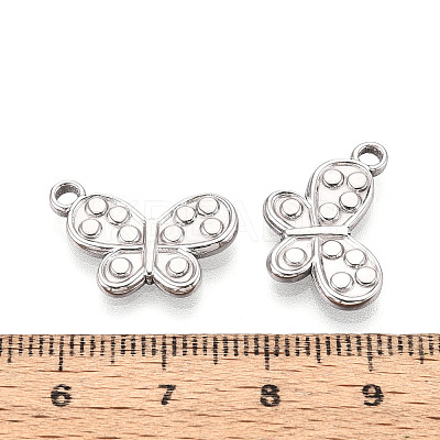 304 Stainless Steel Butterfly Pendants STAS-T069-33P-1