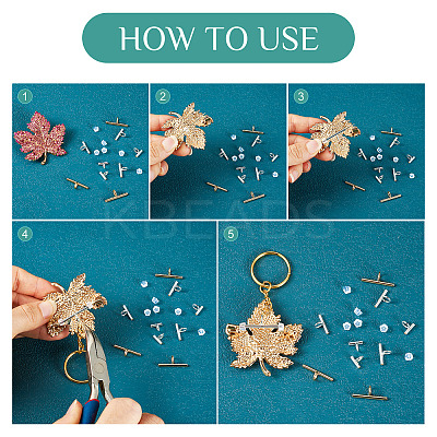 Brass Tube Bails DIY-TA0014-37A-G-1
