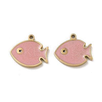 Ion Plating(IP) 316L Surgical Stainless Steel Charms STAS-D035-01A-G-1