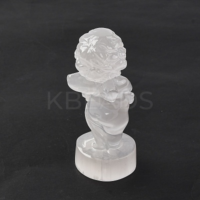 Natural Selenite Figurines DJEW-Q006-01F-1
