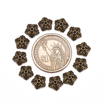 Tibetan Style Bead Caps TIBEB-A24621-AB-FF-1