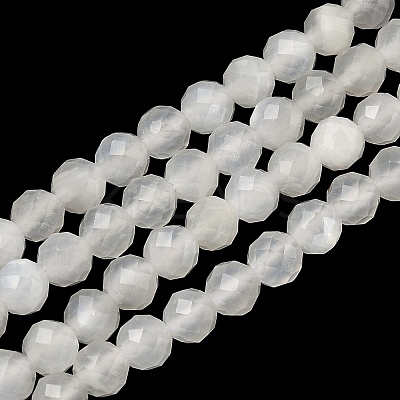Natural White Moonstone Beads Strands G-B168-A12-4mm-1