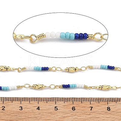 Brass Ball Chains KK-D368-02G-D-1