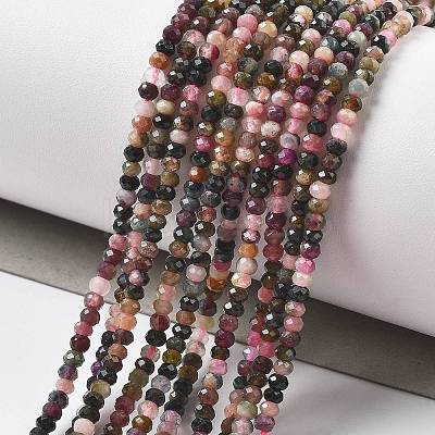 Natural Multicolor Tourmaline Beads Strands G-K373-B08-05-1