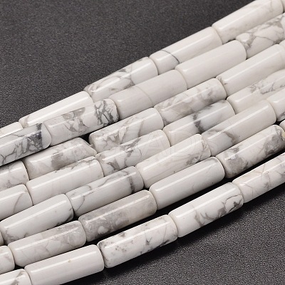 Natural Howlite Column Beads Strands X-G-F247-07-1