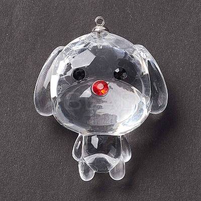 Transparent Acrylic Rhinestone Big Pendants LS-TACR-P002-01A-1