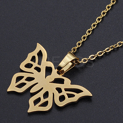 201 Stainless Steel Pendants Necklaces LS-NJEW-S105-JN709-45-2-1
