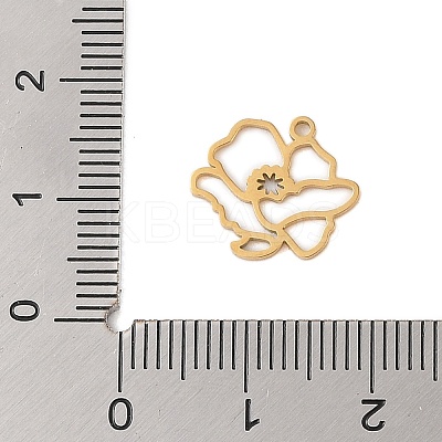 304 Stainless Steel Pendants STAS-S139-06G-09-1