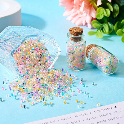 10 Bags Glass Round Seed Beads GLAA-TA0001-85-1