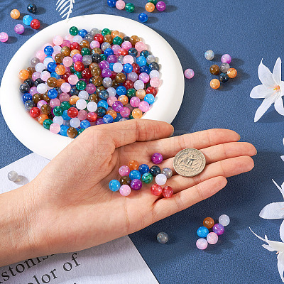 360Pcs 12 Colors Round Imitation Cat Eye Resin Beads OACR-TA0001-12-1