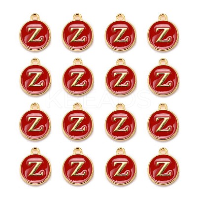 Golden Plated Alloy Enamel Charms X-ENAM-S118-03Z-1