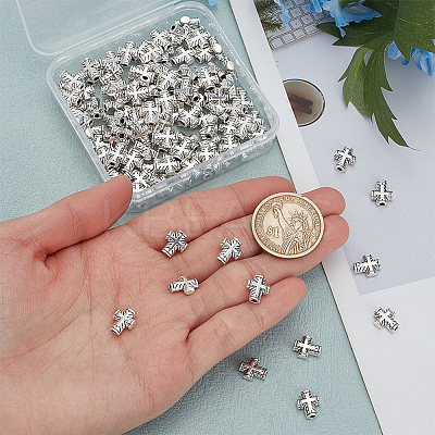 100Pcs Tibetan Style Zinc Alloy Beads FIND-HY0004-28-1