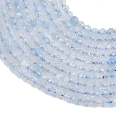 Natural Aquamarine Beads Strands G-B171-C01-2mm-1