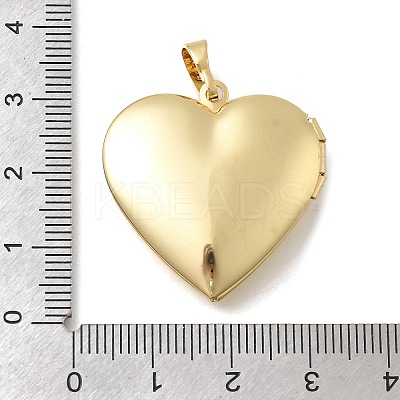 Valentine's Day Brass Heart Locket Pendants KK-D431-035B-G-1