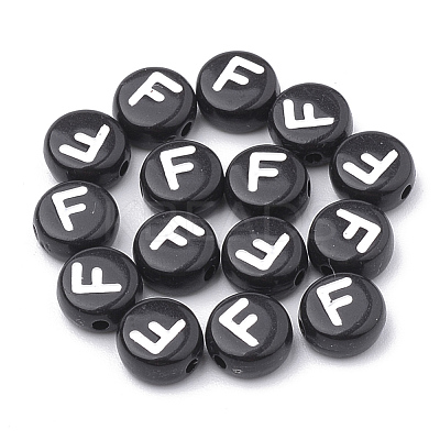 Opaque Acrylic Beads SACR-N002-02F-1