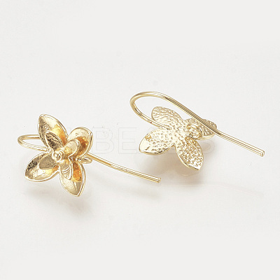 Brass Stud Earring Findings KK-T027-116G-1