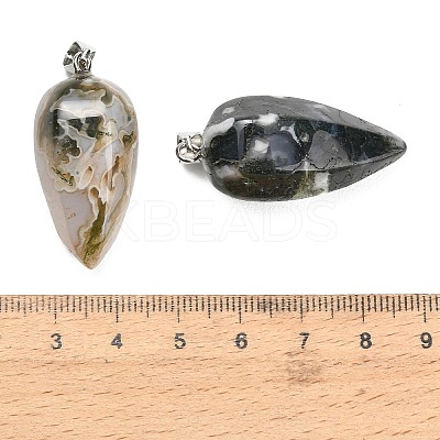 Natural Tree Agate Pendants GG-K002-16H-1