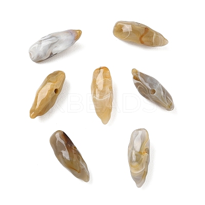 Two Tone Imitation Gemstone Style Acrylic Beads AC-CBA6852-01B-1