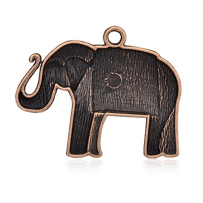 Tibetan Style Alloy Pendants TIBEP-L015-03R-NF-1