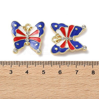 Independence Day Alloy Enamel Pendants ENAM-I069-01G-03-1