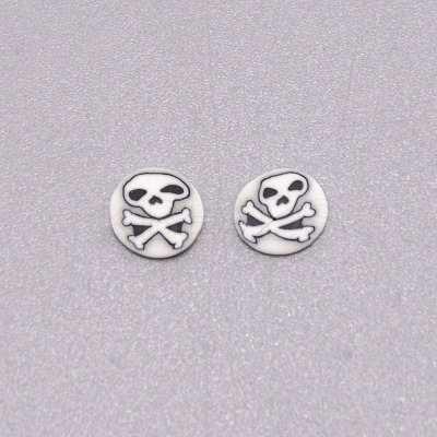 Handmade Polymer Clay Slice Cabochons MRMJ-WH0073-52B-1