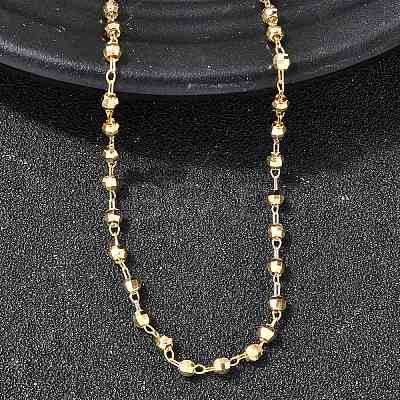 2.5MM Brass Ball Chain Necklaces for Women NJEW-F353-02G-1