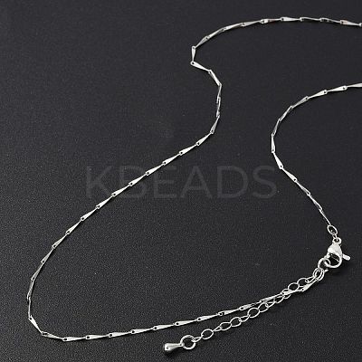 Brass Link Chain Necklaces for Women NJEW-D302-35P-1