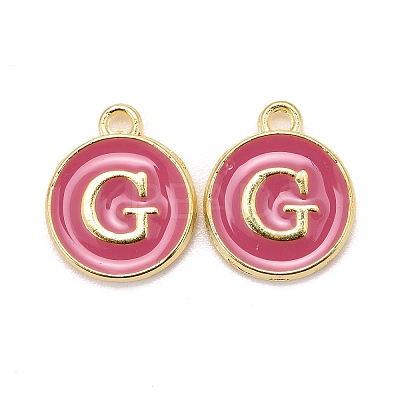 Golden Plated Alloy Enamel Charms LS-ENAM-S118-08G-1
