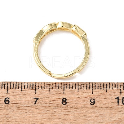 Adjustable Brass Micro Pave Cubic Zirconia Finger Rings for Women RJEW-K264-03G-1