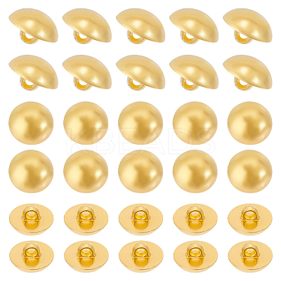 100Pcs 1-Hole Plating Acrylic Shank Buttons BUTT-UN0001-10-1