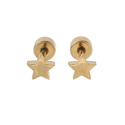 304 Stainless Steel Stud Earrings for Women EJEW-E603-05C-G-1
