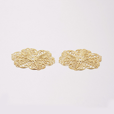 201 Stainless Steel Filigree Joiners Links STAS-F162-05G-1