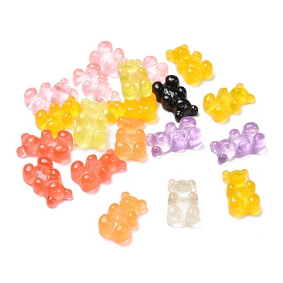 Bear Resin Cabochons CRES-N007-32-1