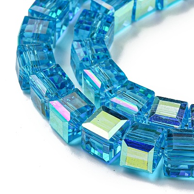 Electroplate Glass Beads Strands EGLA-M031-01A-HR05-1