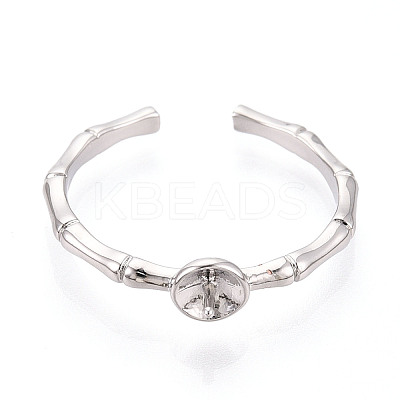 Brass Cup Peg Ring Settings KK-N274-33P-1