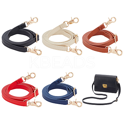 5Pcs 5 Colors PU Imitation Leather Adjustable Bag Straps FIND-WR0009-77B-1