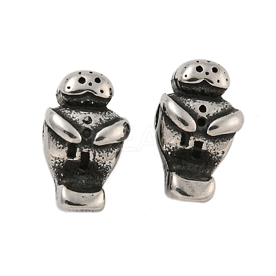 Animal 304 Stainless Steel Beads STAS-E214-11AS-11-1