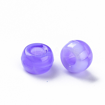 Acrylic European Beads MACR-S375-002B-04-1