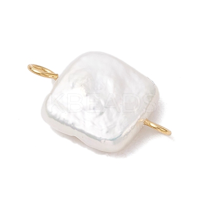 Natural Keshi Pearl Connector Charms PALLOY-JF04243-02-1