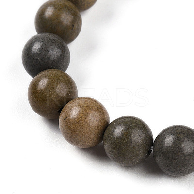 Natural Ocean Jasper Beads Stretch Bracelets BJEW-T022-04C-1