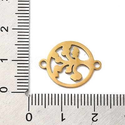 304 Stainless Steel Connector Charms STAS-D013-02A-G-1