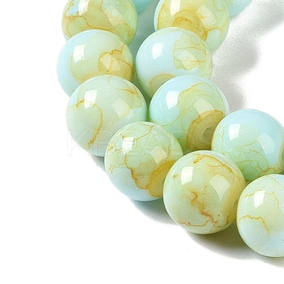 Baking Paint Glass Bead Strands GLAA-H031-01C-08-1