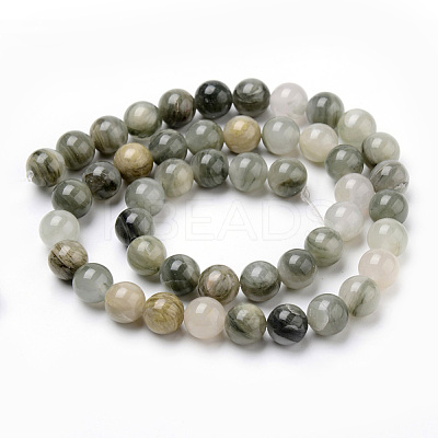 Natural Green Rutilated Quartz Beads Strands LS-G-Q462-61-6mm-1