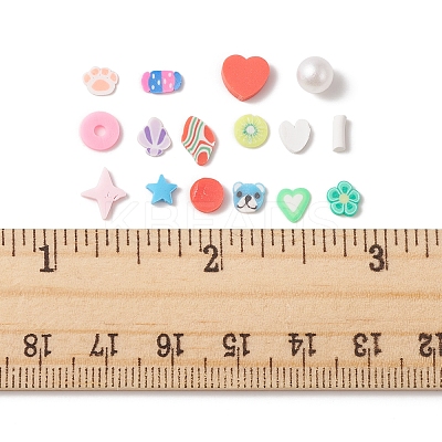 72G 12 Style Handmade Polymer Clay Cabochons CLAY-FS0001-32-1