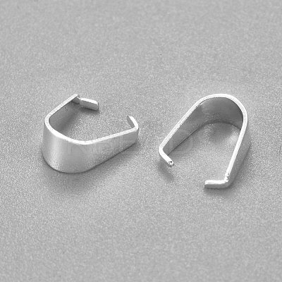 201 Stainless Steel Snap on Bails STAS-H436-10S-1