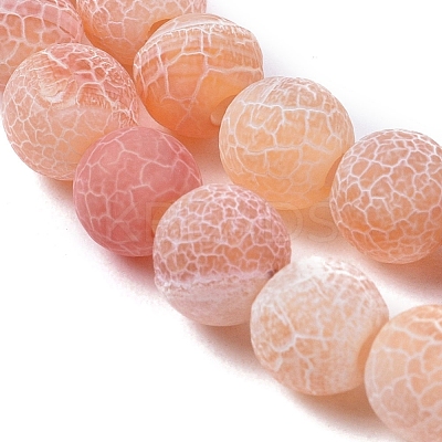 Natural Weathered Agate Beads Strands G-L534-07-6mm-1